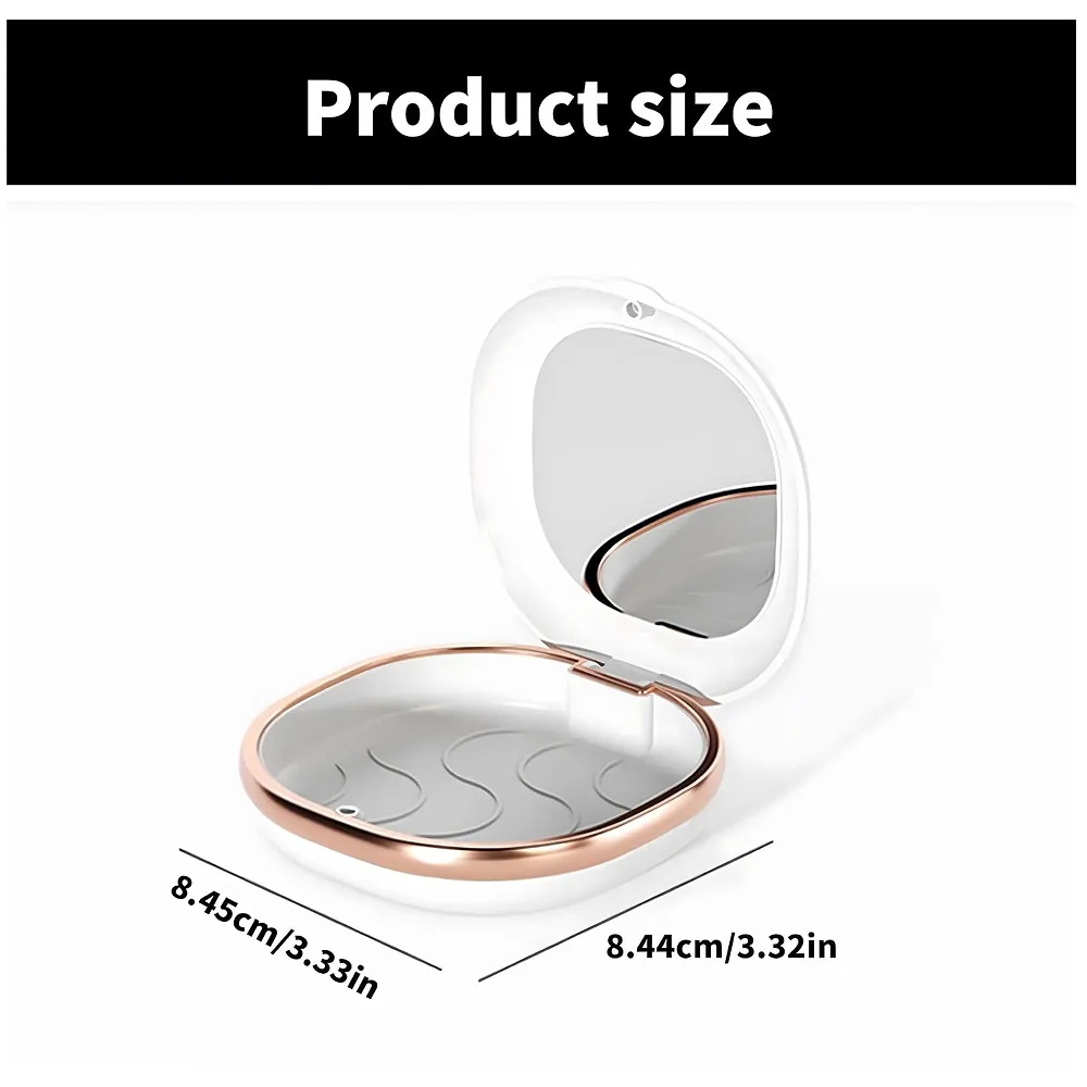 Denture Box Retainer Case Magnetic 3.3 x 3.2 Inch White Travel