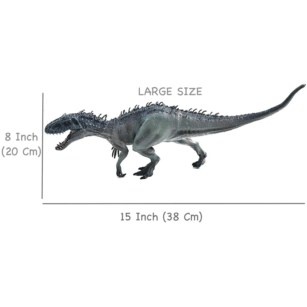 Dinosaur Toy Dinosaur Action Figure Kids Toys Realistic Large Model Size – 38 X 20 Cm - Grey T-Rex Tyrannosaurus rex - 2