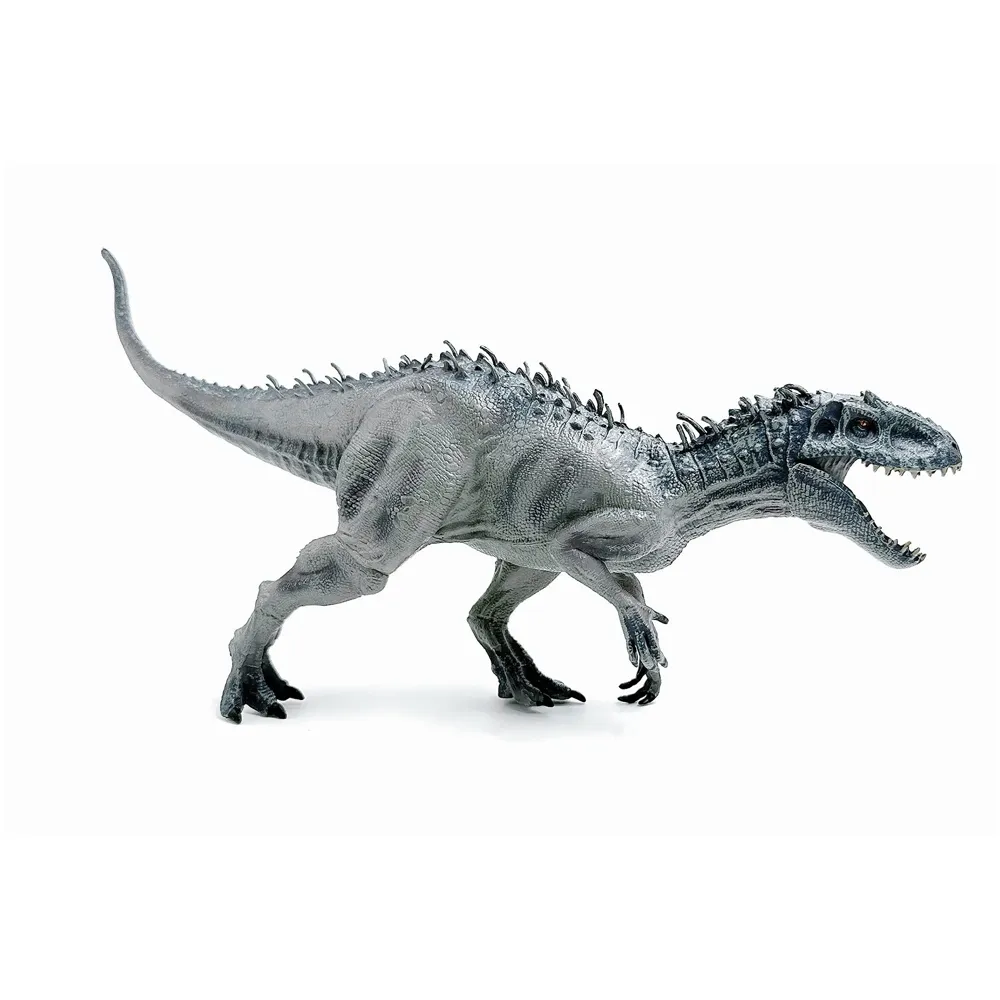 Dinosaur Toy Dinosaur Action Figure Kids Toys Realistic Large Model Size – 38 X 20 Cm - Grey T-Rex