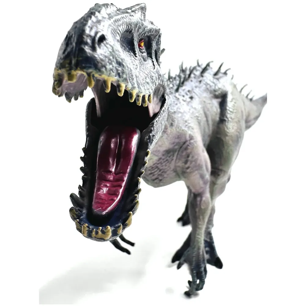 Dinosaur Toy Dinosaur Action Figure Kids Toys Realistic Large Model Size – 38 X 20 Cm - Grey T-Rex - 3