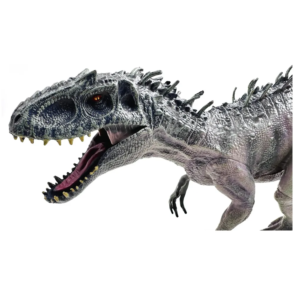 Dinosaur Toy Dinosaur Action Figure Kids Toys Realistic Large Model Size – 38 X 20 Cm - Grey T-Rex - 4