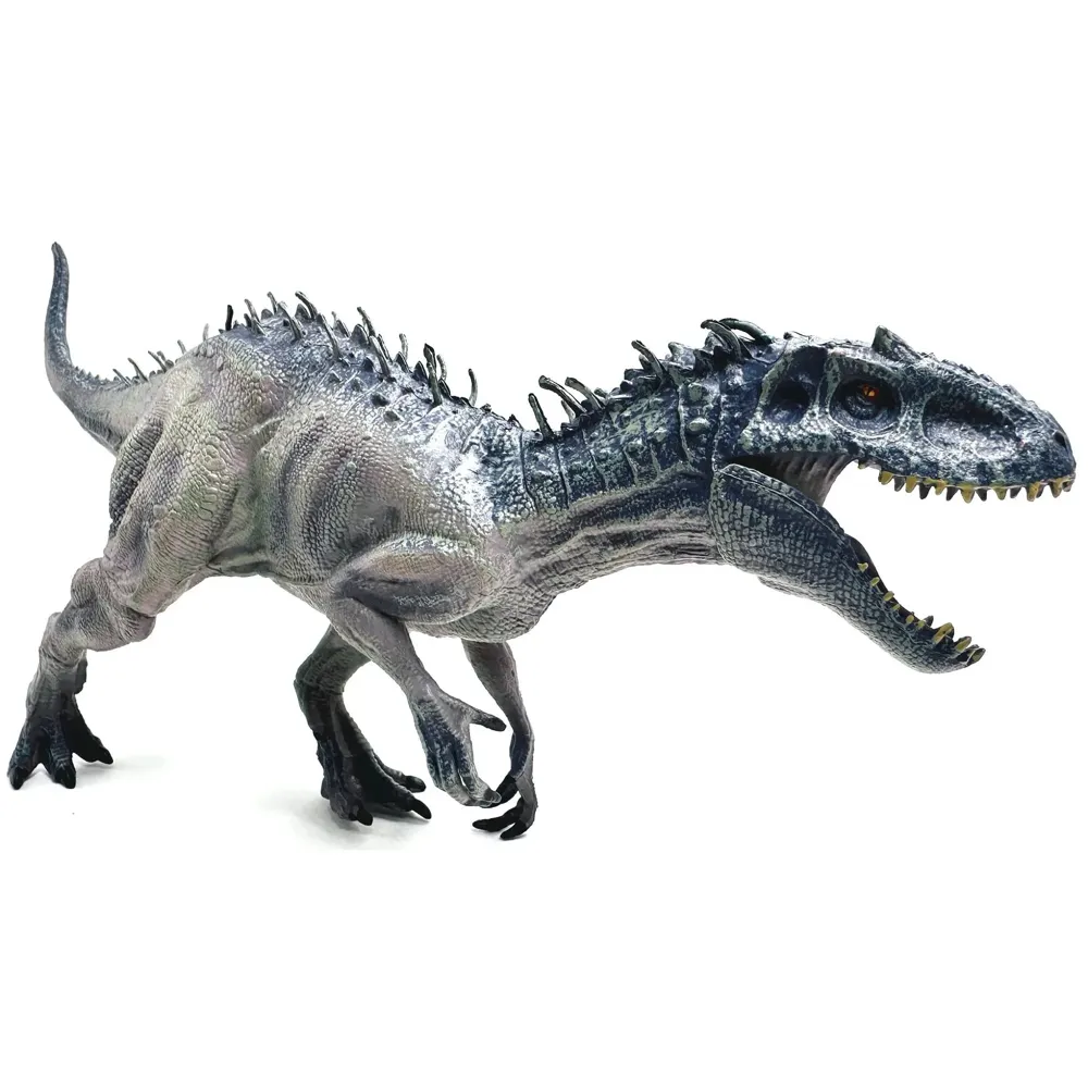 Dinosaur Toy Dinosaur Action Figure Kids Toys Realistic Large Model Size – 38 X 20 Cm - Grey T-Rex - 8