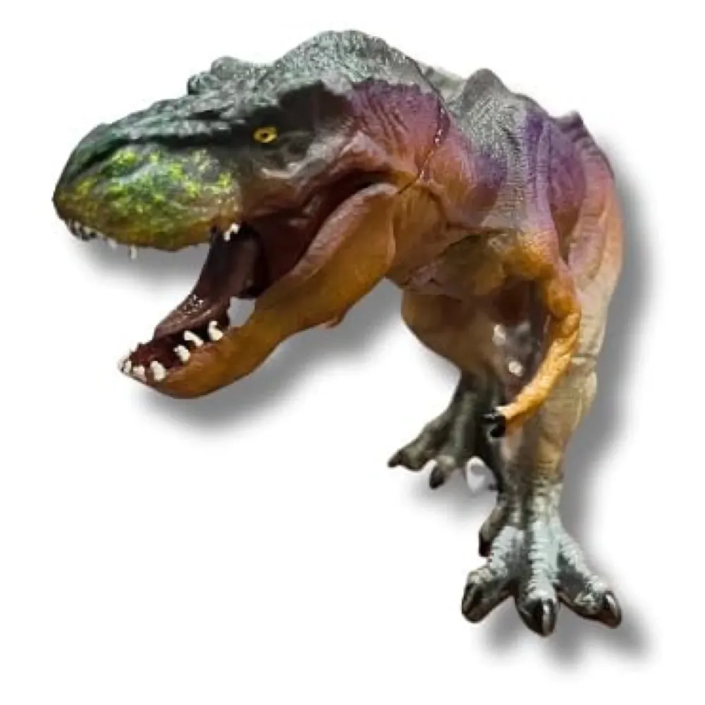 Dinosaur Toy Dinosaur Action Figure Kids Toys Large Realistic Model Large Size – 30 X 12 Cm - T-Rex Brown Purple - 2