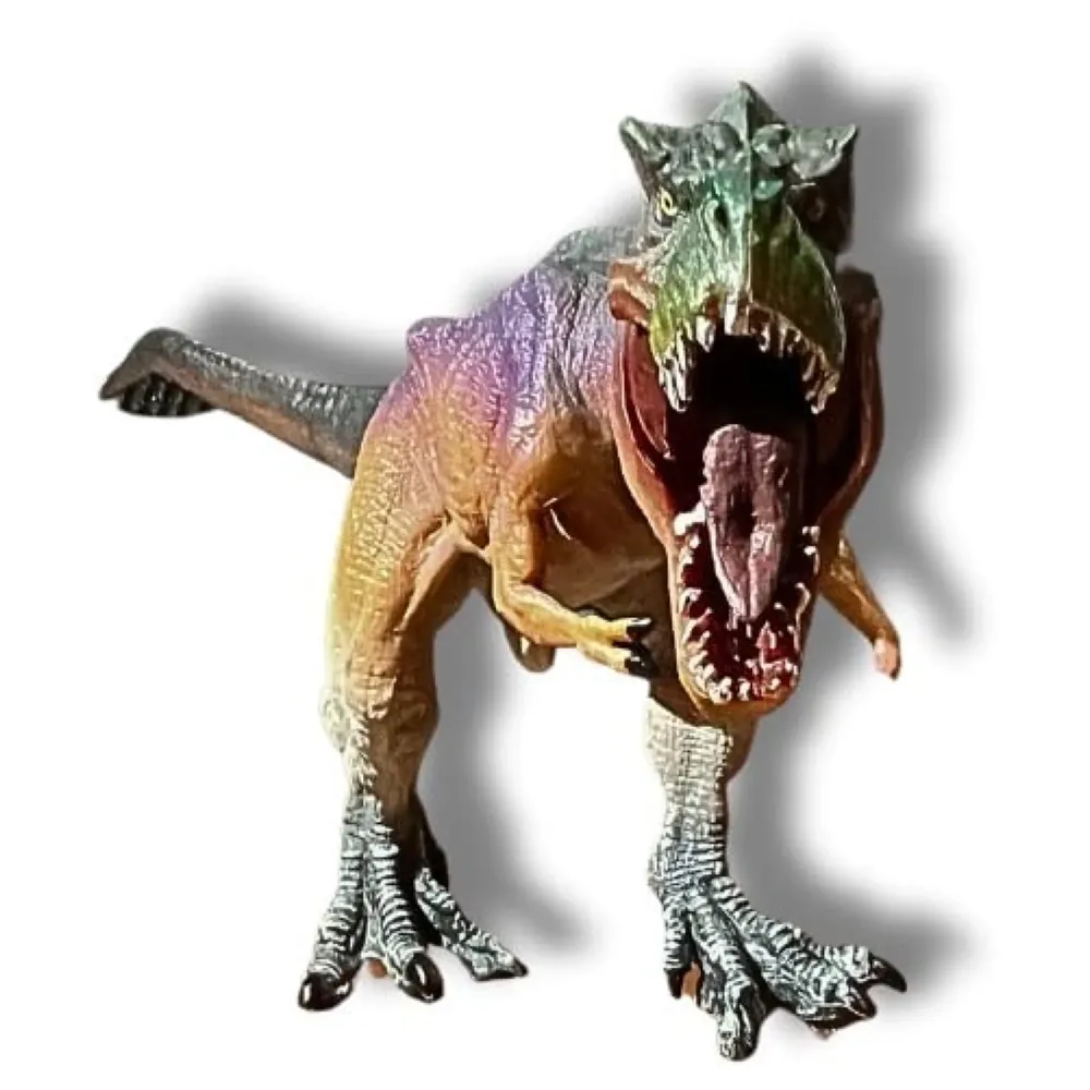 Dinosaur Toy Dinosaur Action Figure Kids Toys Large Realistic Model Large Size – 30 X 12 Cm - T-Rex Brown Purple - 7