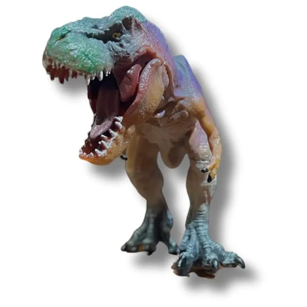 Dinosaur Toy Dinosaur Action Figure Kids Toys Large Realistic Model Large Size – 30 X 12 Cm - T-Rex Brown Purple