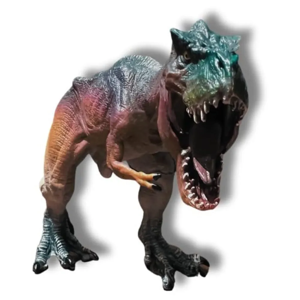 Dinosaur Toy Dinosaur Action Figure Kids Toys Large Realistic Model Large Size – 30 X 12 Cm - T-Rex Brown Purple