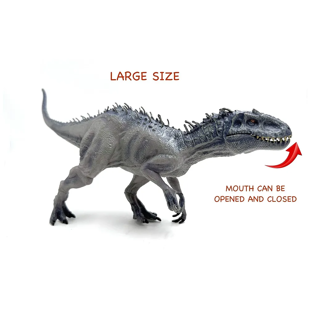 Dinosaur Toy Dinosaur Action Figure Kids Toys Realistic Large Model Size – 38 X 20 Cm - Grey T-Rex Tyrannosaurus rex