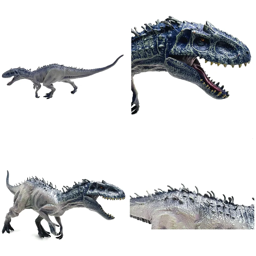 Dinosaur Toy Dinosaur Action Figure Kids Toys Realistic Large Model Size – 38 X 20 Cm - Grey T-Rex Tyrannosaurus rex
