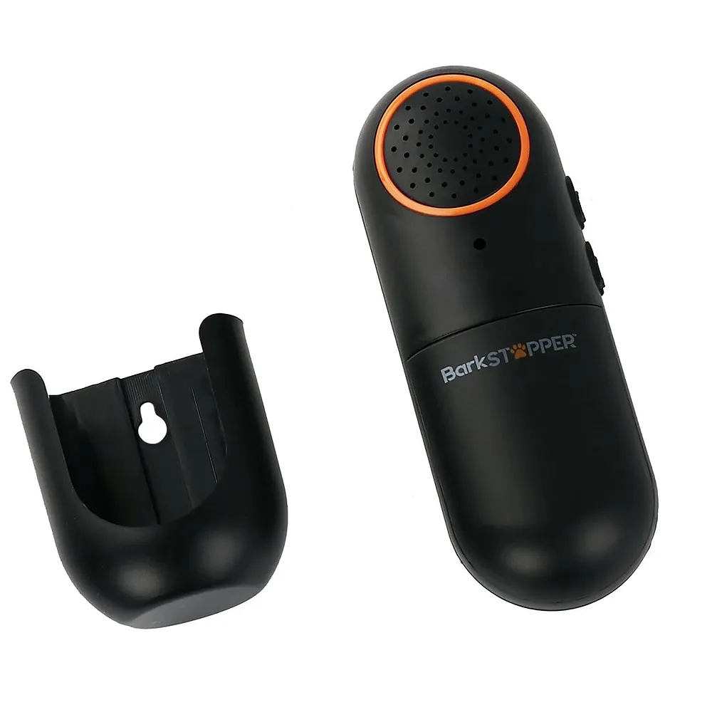 Ultrasonic Bark Stopper for Dogs Safe and Humane No Shock Or Any Discomfort to The Pet, Curb Persistent Barking bark Control 16FT Range 2 Settings - Premium
