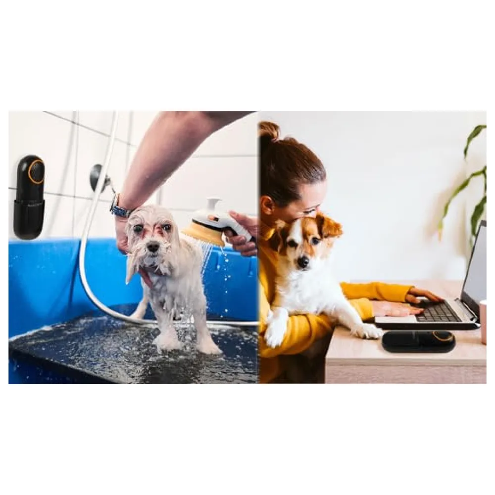 Ultrasonic Bark Stopper for Dogs Safe and Humane No Shock Or Any Discomfort to The Pet, Curb Persistent Barking bark Control 16FT Range 2 Settings - Premium