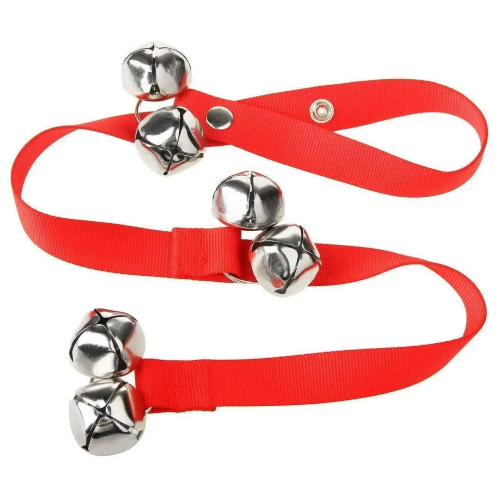 Dog Doorbells Training Potty Great Dog Bells Adjustable Door Bell Dog Bells for Potty Training Your Puppy The Easy Way Small and Large Breeds. (Red) - 7
