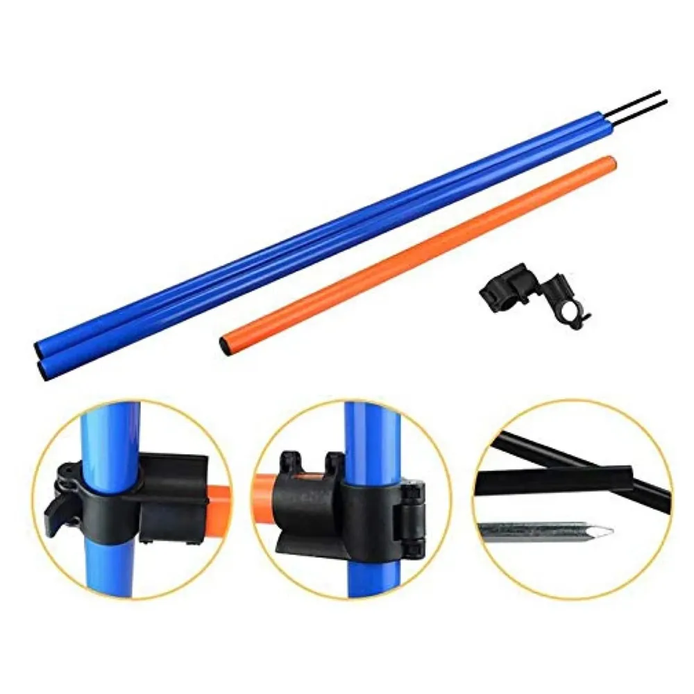 Dog Activity Hurdle Rods Adjustable Height for Training and Healthier Life of Pets. Pet Dogs Outdoor Games Agility Exercise Training Equipment Agility Starter Kit Jump Hoop Hurdle Bar - 3