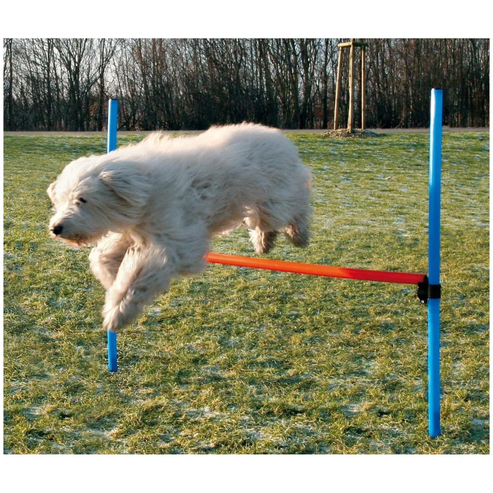 Dog Activity Hurdle Rods Adjustable Height for Training and Healthier Life of Pets. Pet Dogs Outdoor Games Agility Exercise Training Equipment Agility Starter Kit Jump Hoop Hurdle Bar