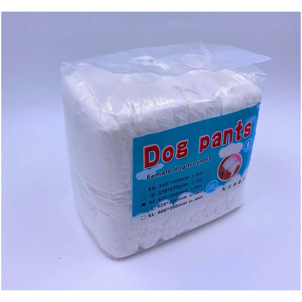 Dog Diaper, Pet Diapers High Absorb Disposable Dog Pants Adjustable Nappies Cover Up Panties. (Medium) - 5