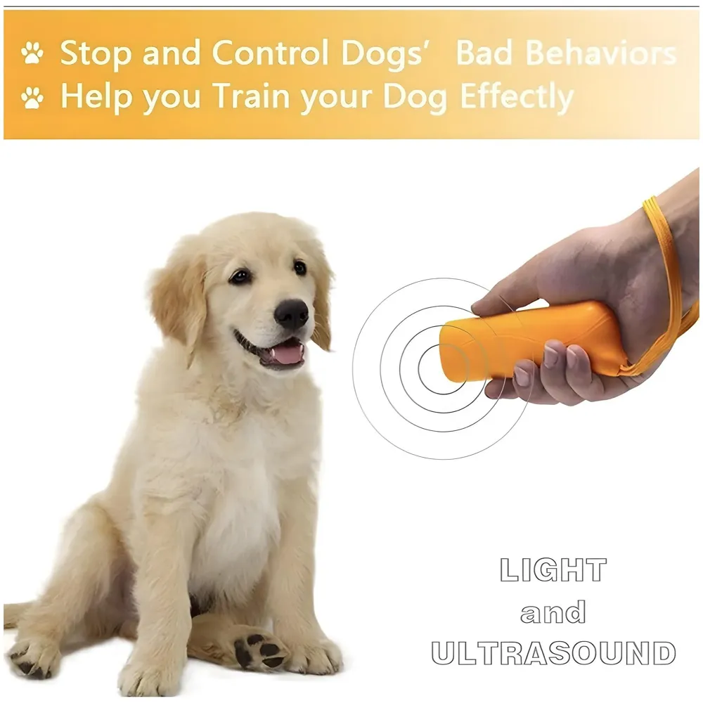 Dog Repellent for Street Dogs Ultrasonic Equipment Living Room Pest Control Pet Dog Repeller 3 in 1 Anti Barking Stop Barking, 150db Banish Dog