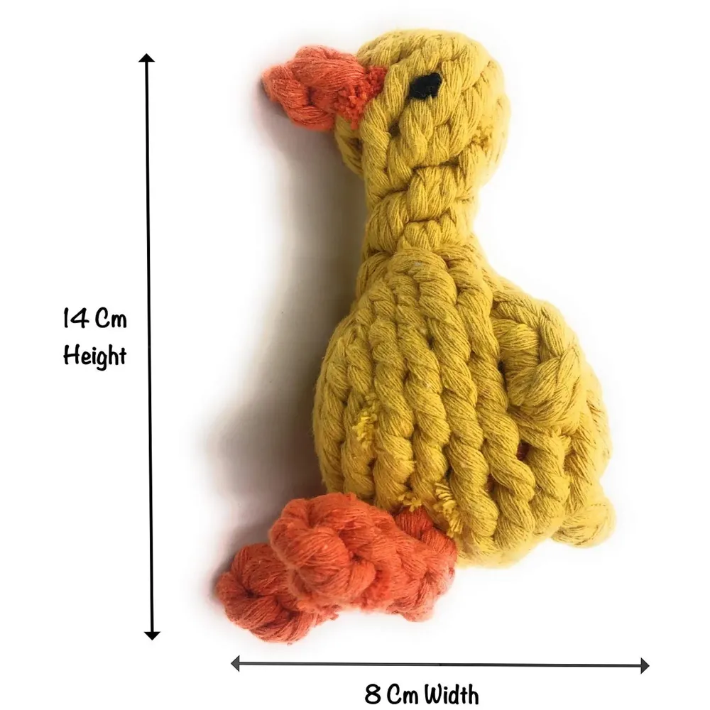 Dog Rope Toy Set Puppy Pet Chew Training Animal Design Durable Interactive Toys Dental Health Teeth Cleaning Toy for Small Medium Dog Biting Toys (Chicken)