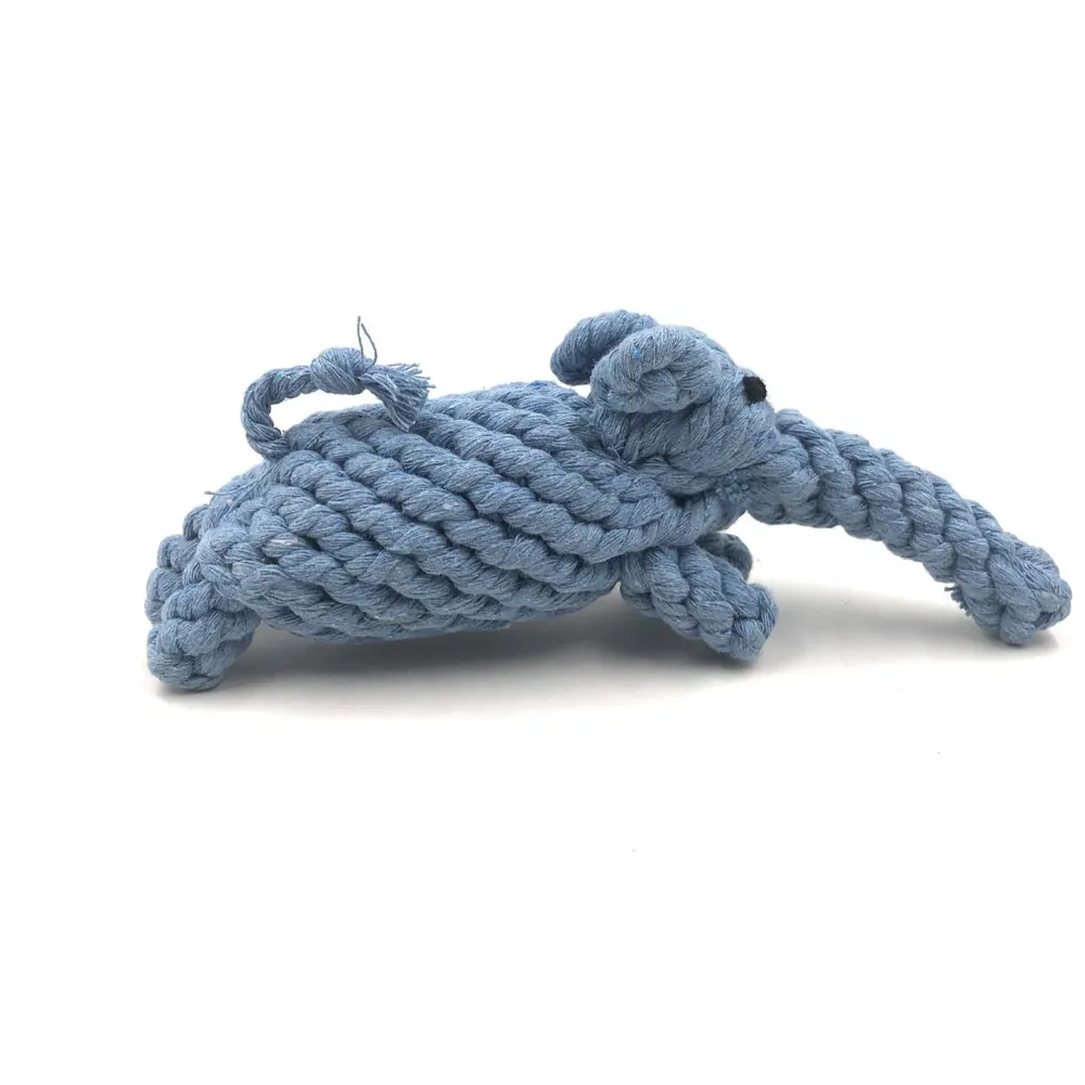 Dog Rope Toy Set Puppy Pet Chew Training Animal Design Durable Interactive Toys Dental Health Teeth Cleaning Toy for Small Medium Dog Biting Toys (Elephant)