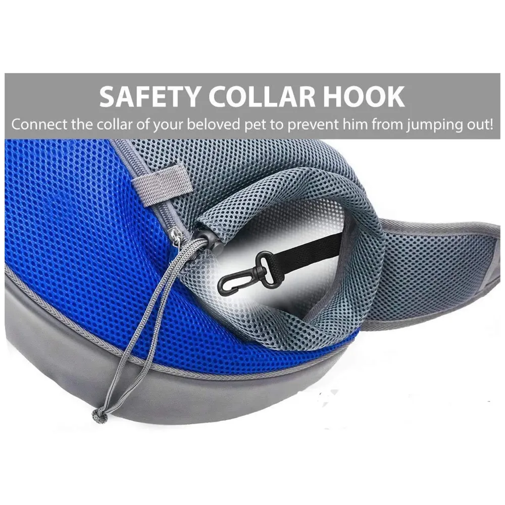 24x7 eMall® Pet Sling Carrier - Small Dog Cat Sling Pet Carrier Bag Safe Comfortable Adjustable Pouch Single Shoulder Carry Tote Handbag for Pets Upto 10 Kgs. (Pink) 18 x10 Inch