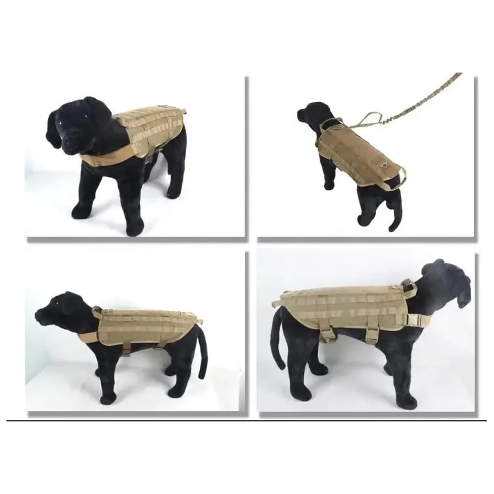 Tactical Dog Harness Nylon Breathable Adjustable Reflective Easy Control Comfortable Harness. Large 18-30 Inch Girth - 3