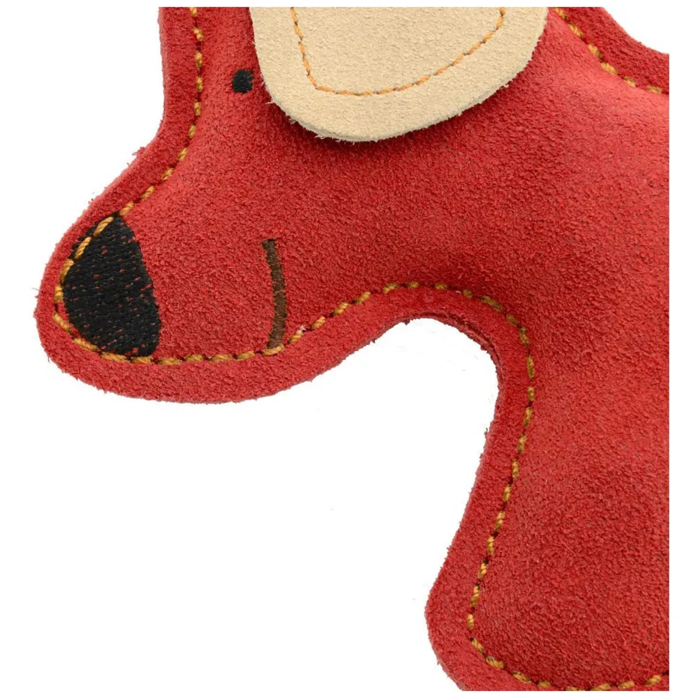 Toys for Dogs, Dog Chew Toy, Durable Puppy Squeaky Dog Toys, Durable Leather Material with Squeaker Inside 2 Squeakers Leather Dog Toys for Small and Medium Dogs (Dog)