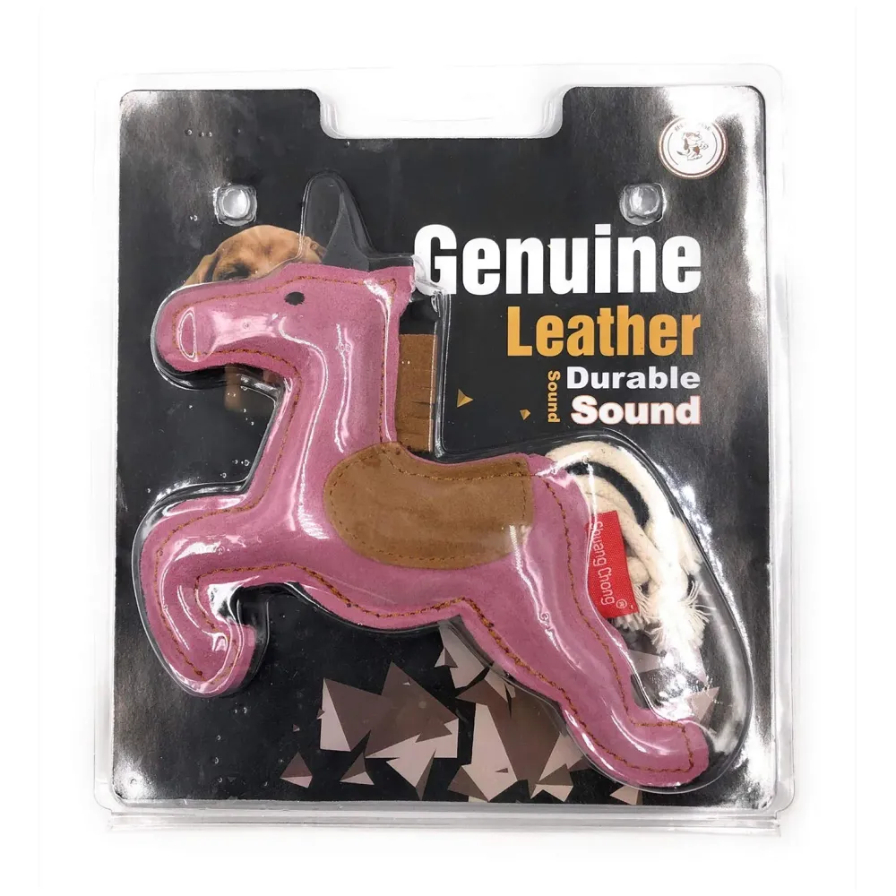 Toys for Dogs, Dog Chew Toy, Durable Puppy Squeaky Dog Toys, Durable Leather Material with Squeaker Inside 2 Squeakers Leather Dog Toys for Small and Medium Dogs (Unicorn)