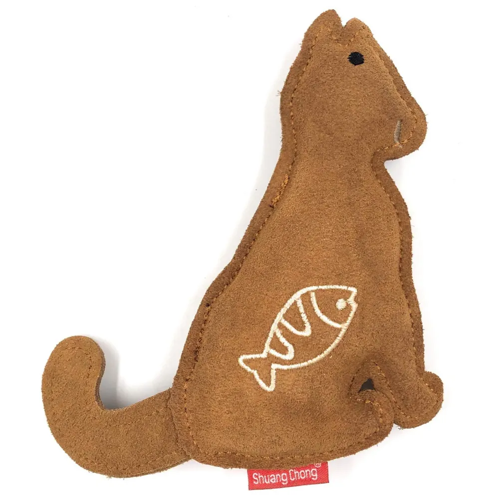 Toys for Dogs, Dog Chew Toy, Durable Puppy Squeaky Dog Toys, Durable Leather Material with Squeaker Inside 2 Squeakers Leather Dog Toys for Small and Medium Dogs (Squirrel) - 3