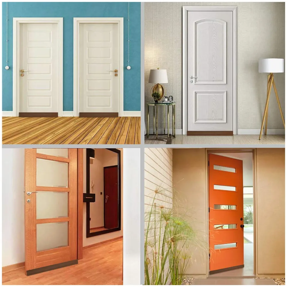 Flexible PVC Door Draft Guard ~ Door Sealer ~ Door Sealing Strip for Doors and Windows. with Adhesive Tape. Length – 90 cm. Width – 45mm (Brown) - 7