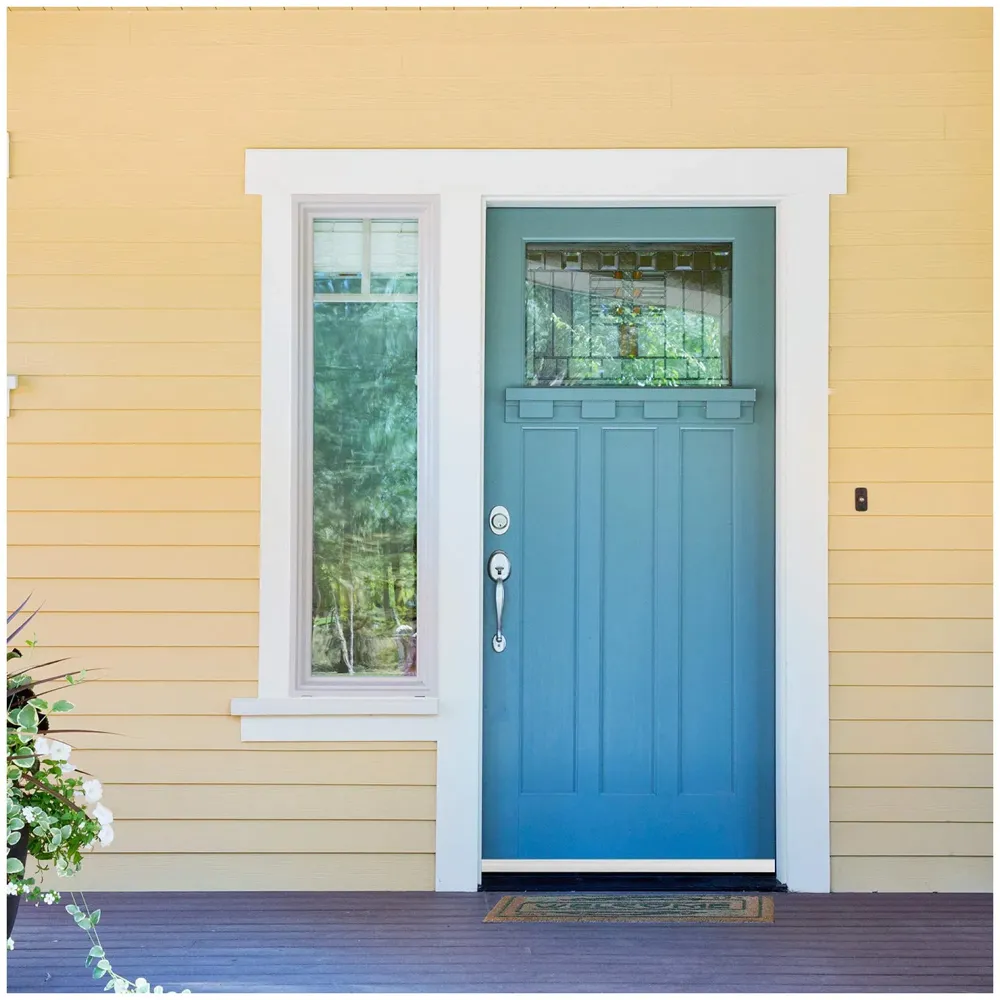 Flexible PVC Door Draft Guard with Adhesive Tape(Length 90cm, Width 45mm) (Brown Door)