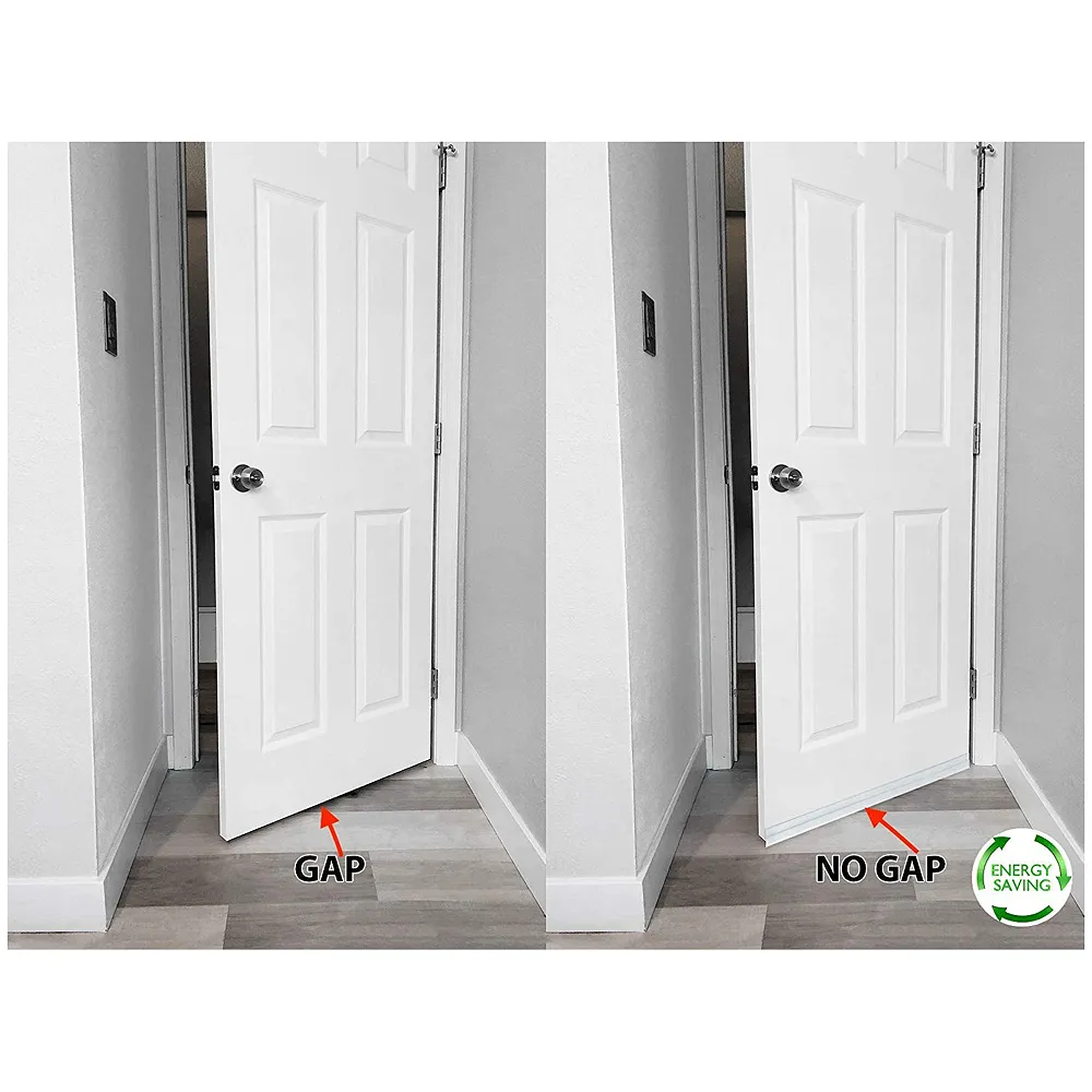 Flexible PVC Door Draft Guard ~ Door Sealer ~ Door Sealing Strip for Doors and Windows. with Adhesive Tape. Length – 90 cm. Width – 45mm Premium