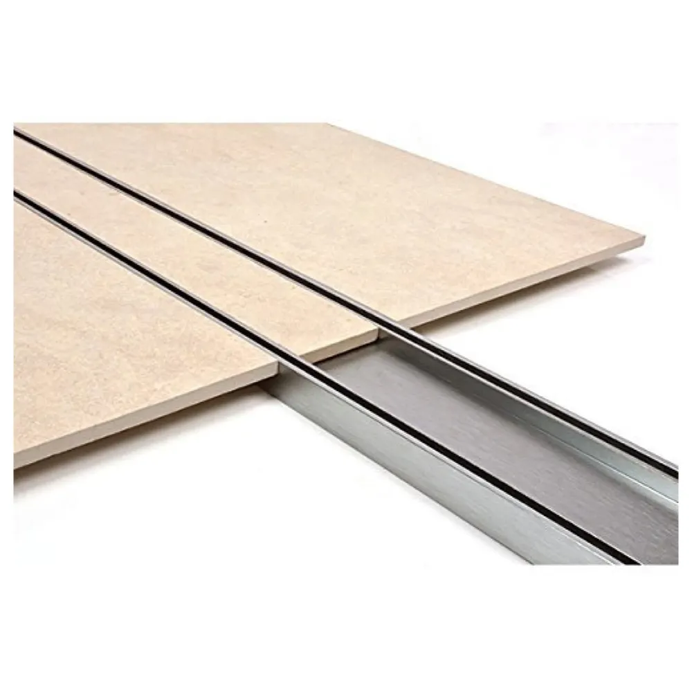 24" x 4" Tile/Marble Insert Shower Channel Water Drainer for Bathroom with Anti-Foul Cockroach Trap (Grade SS 304 - Matte) (Side Hole) - 5