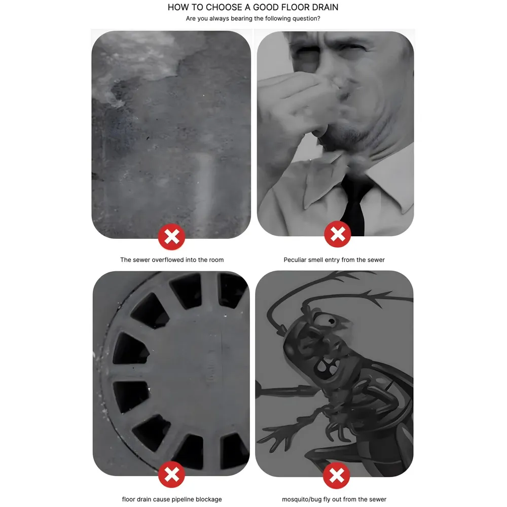 Black Floor Drain Jali 12 x 4 Inches Tile Insert Floor Drain, SS, Shower Drain Channel Tile Drain with Cockroach Trap Concealed Matt Black 30 cms