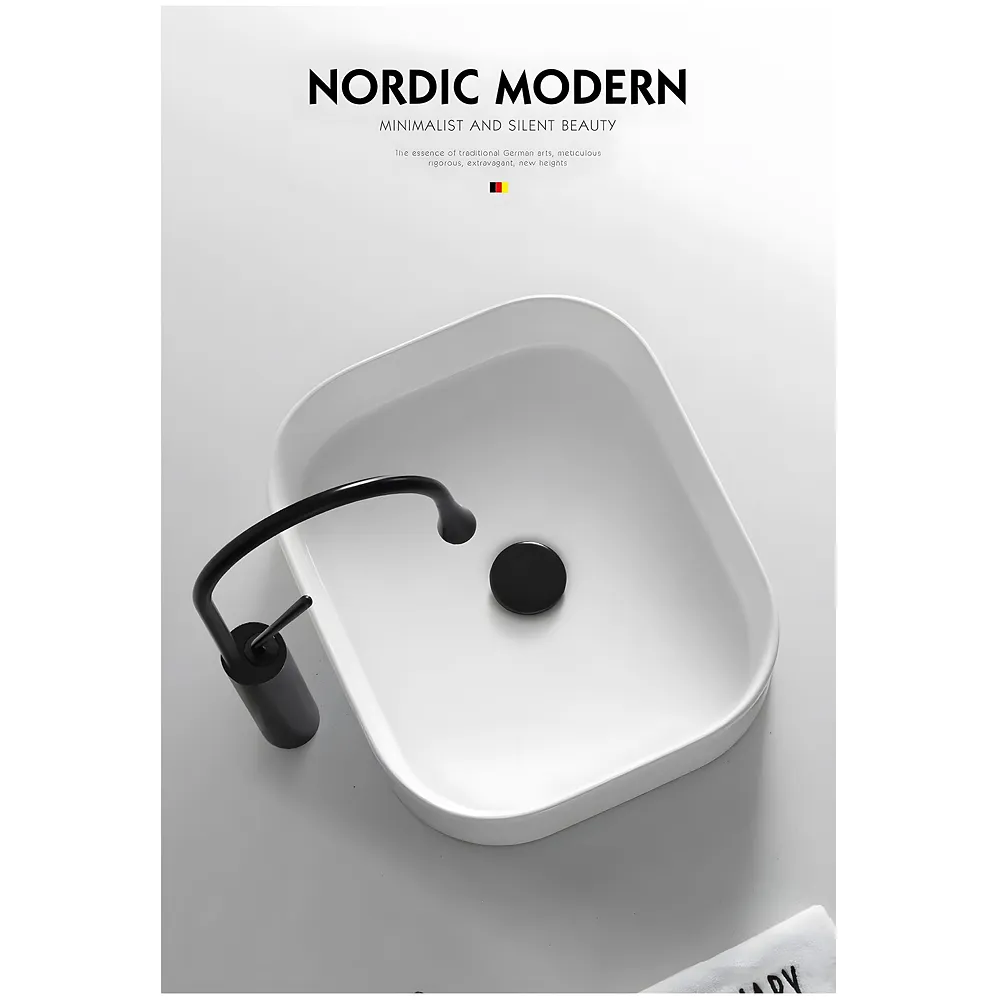 Black Drop Mixer Hot and Cold Basin Tap Faucet Sink Mixer Black Colour Tall Body for Basin Tap Faucet Bathroom Kitchen - 43 Cm Height Premium