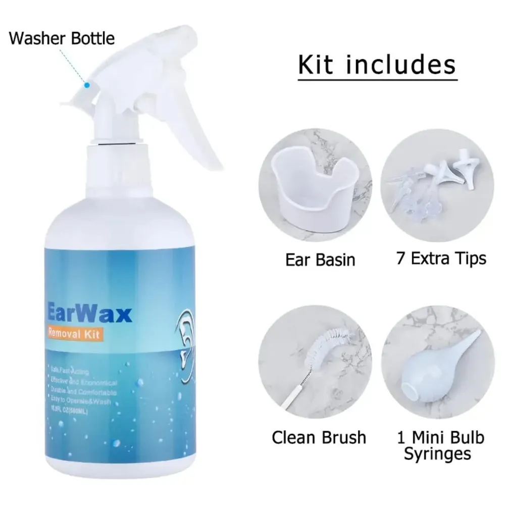 Ear Irrigation Washer Bottle System Ear Wax Removal Tool For Family Profeesional