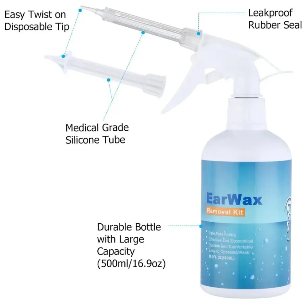 Ear Irrigation Washer Bottle System Ear Wax Removal Tool For Family Profeesional