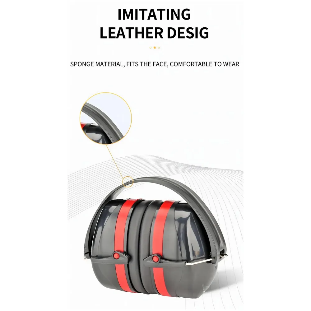 Noise Reduction Safety Ear Muffs, Hearing Protection Earmuffs, NRR 28dB SNR 33dB Noise Sound Protection Headphones for Shooting Gun Range Mowing Construction Woodwork Studying Adult Kids