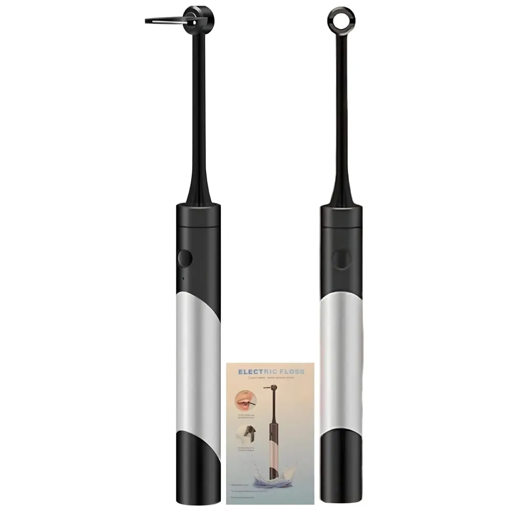 Electric Dental Flosser With 50 Replacement Tips Dental Set Automatic Flosser Portable Dental Oral Teeth Tooth Cleaner Oral Flosser