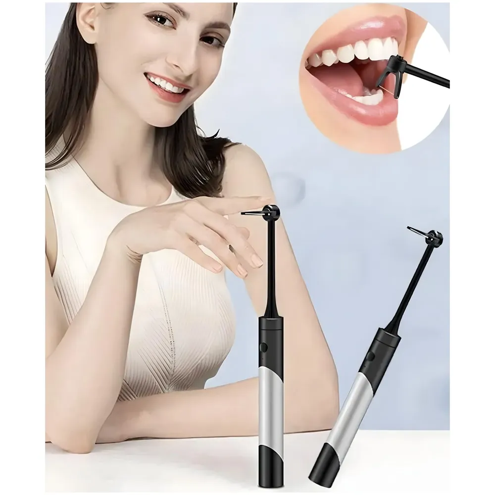 Electric Dental Flosser With 50 Replacement Tips Dental Set Automatic Flosser Portable Dental Oral Teeth Tooth Cleaner Oral Flosser - 2