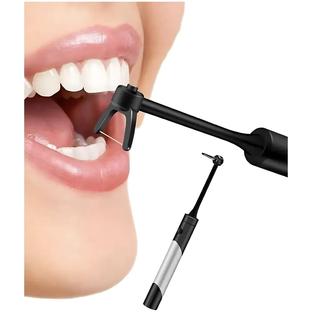 Electric Dental Flosser With 50 Replacement Tips Dental Set Automatic Flosser Portable Dental Oral Teeth Tooth Cleaner Oral Flosser - 7