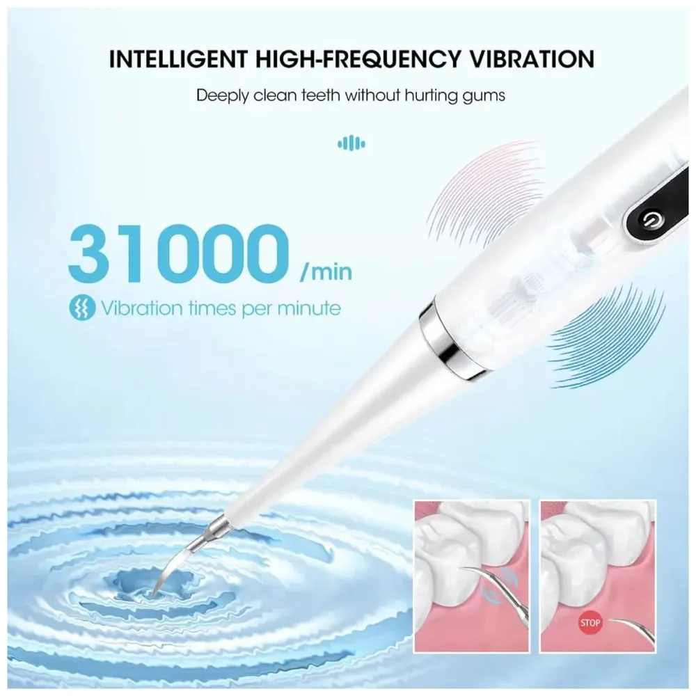 Teeth Whitening Tooth Cleaner Oral Care Electric Toothbrush Plaque Remover Tartar Calculus Removal Dental Scaler Stainless Steel Calculus Dental tools Professional