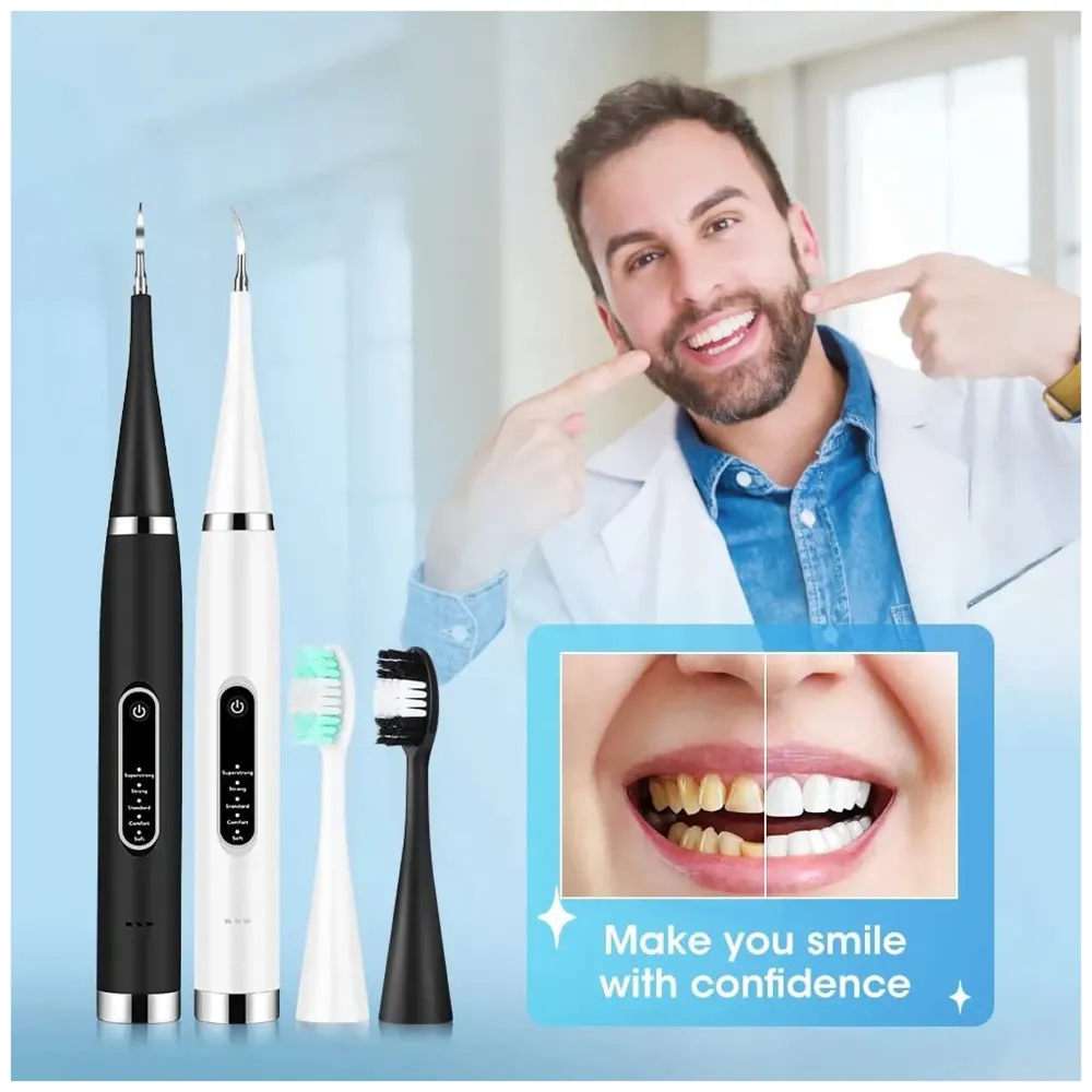 Teeth Whitening Tooth Cleaner Oral Care Electric Toothbrush Plaque Remover Tartar Calculus Removal Dental Scaler Stainless Steel Calculus Dental tools Professional
