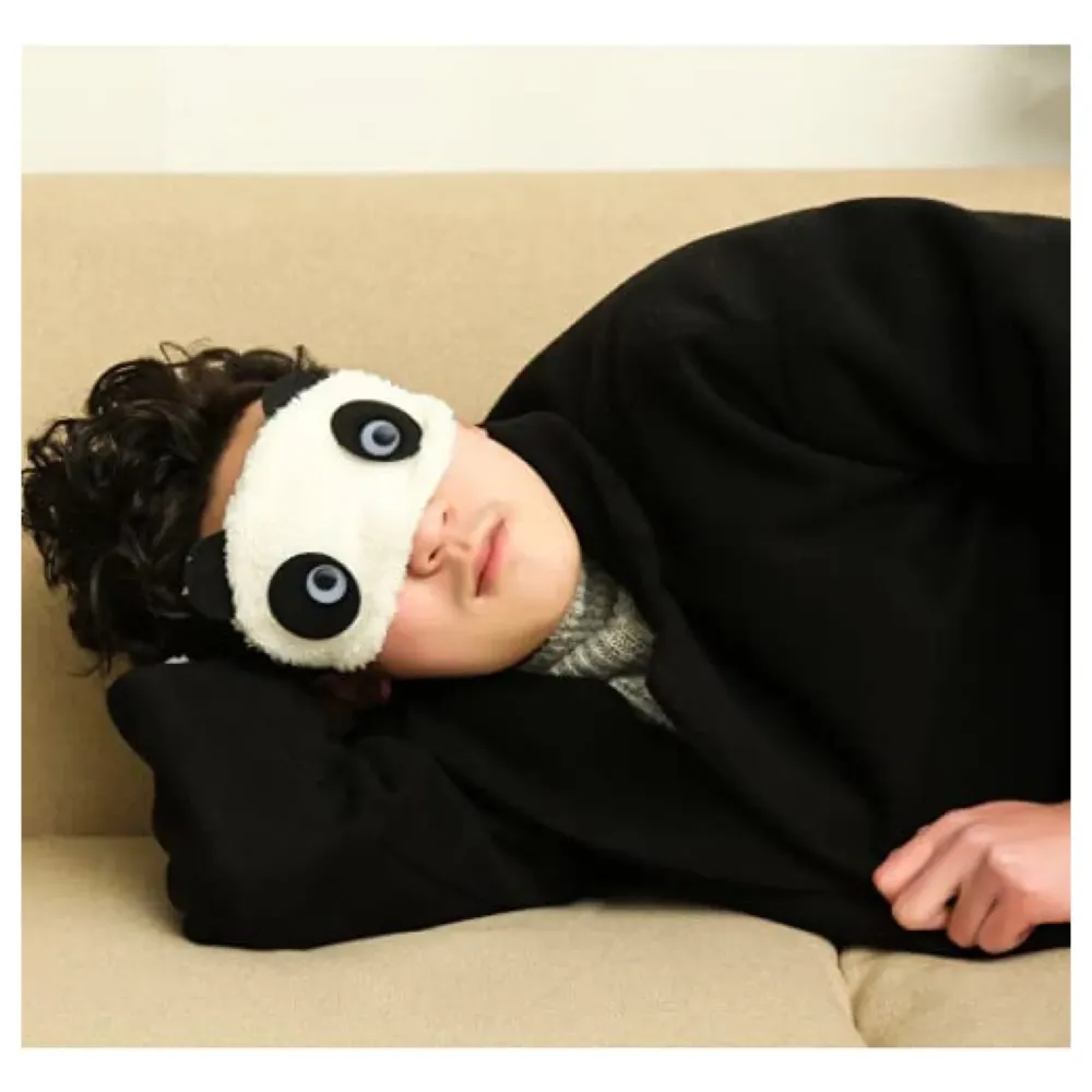 Panda Eye pad, Eye mask Cartoon Super Soft & Comfortable For Sleeping (Panda Eyes) - 6