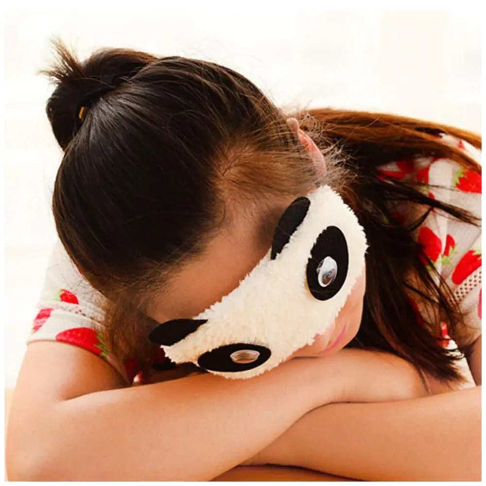Panda Eye pad, Eye mask Cartoon Super Soft & Comfortable For Sleeping (Panda Eyes) - 8