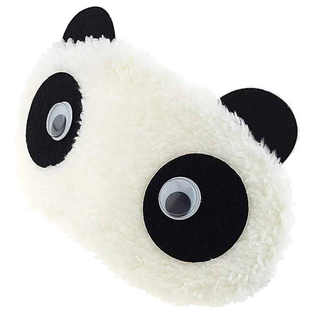 Cotton Set Of 2 ~ Super Soft & Comfortable For Proper Sleep ~ Dreamy Eyes + Heart Panda Sleeping Eye Mask ~ Complete Black-Out Design - 4