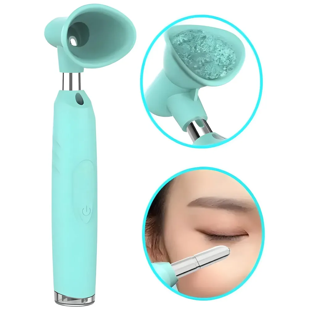 LIMEGIRL 2 In 1 Automatic Eye Make-Up Remover Electric Eye Washer Handheld Sprayer Sonic Moisturizer Eyewash Instrument Water Eye Massager 3 speed - 2
