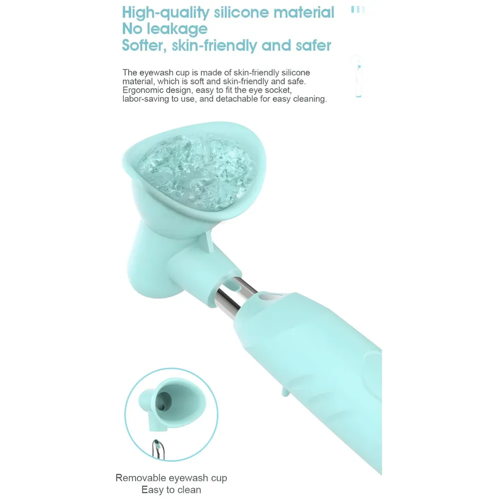 LIMEGIRL 2 In 1 Automatic Eye Make-Up Remover Electric Eye Washer Handheld Sprayer Sonic Moisturizer Eyewash Instrument Water Eye Massager 3 speed