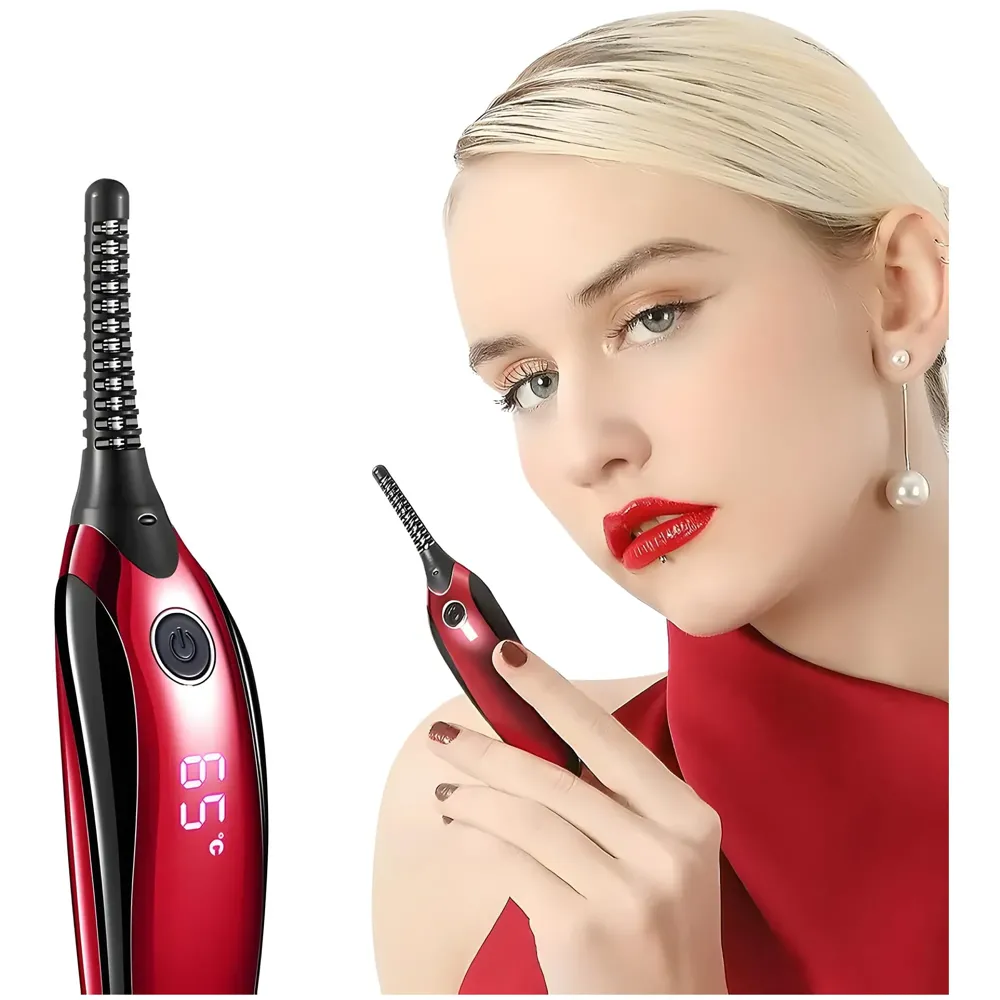 Automatic Heated Eyelash Curlers, Electric Eyelash Curler, LED Display 4 Temperature Settings, 48Hrs Long Lasting Lash Curler