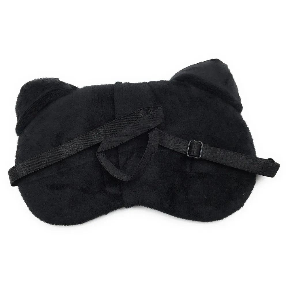 Cute Cat Eye Shade Cartoon Blindfold Eyes Cover Sleeping Travel Rest Patch Blinder Relax , Complete black-out Design, snooze , slumber , hibernate ~ Super Soft & Comfortable For Proper Sleep (Cat) - 3