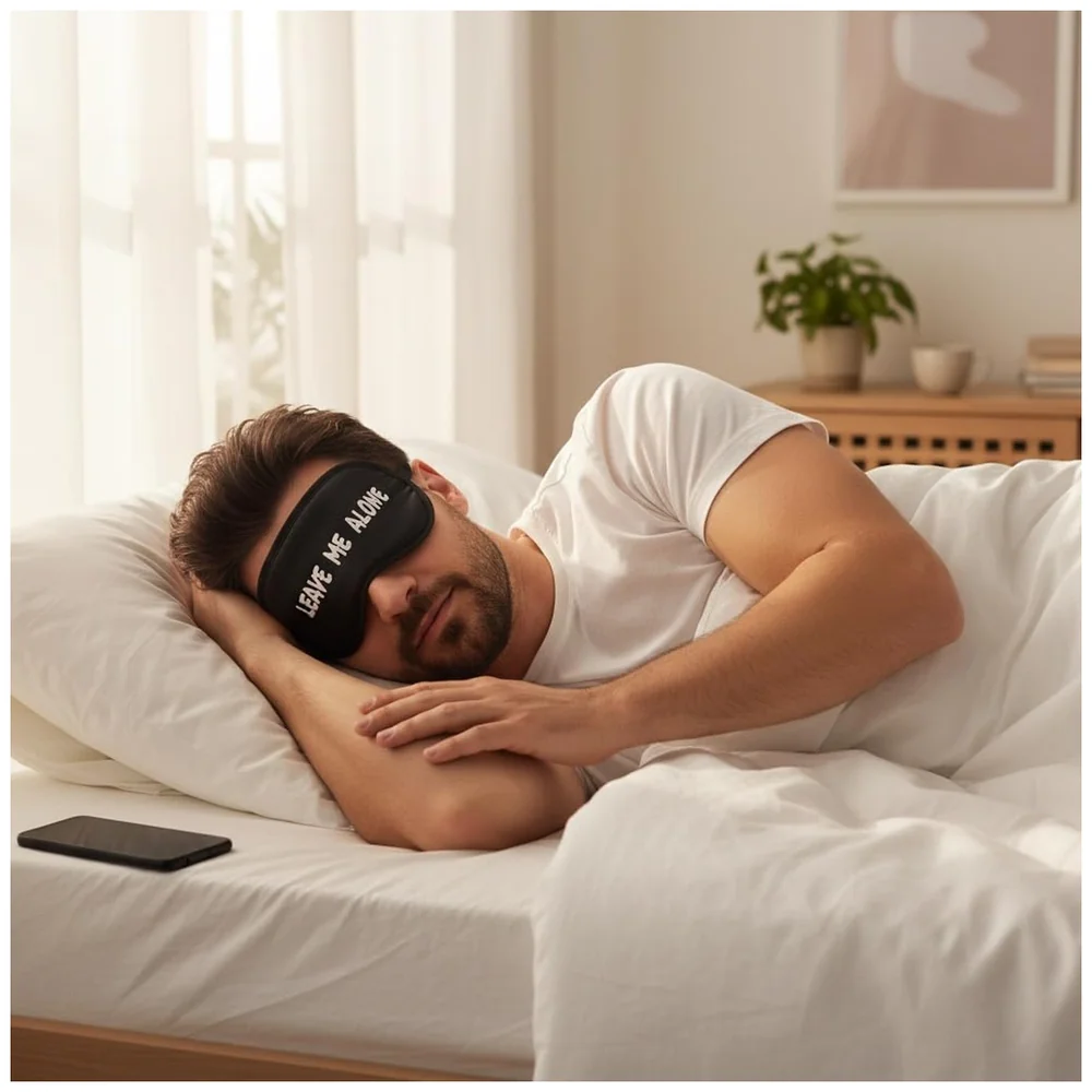 Pack of 4 Leave Me Alone Eyepad Shade Sleep Mask Blackout Soft