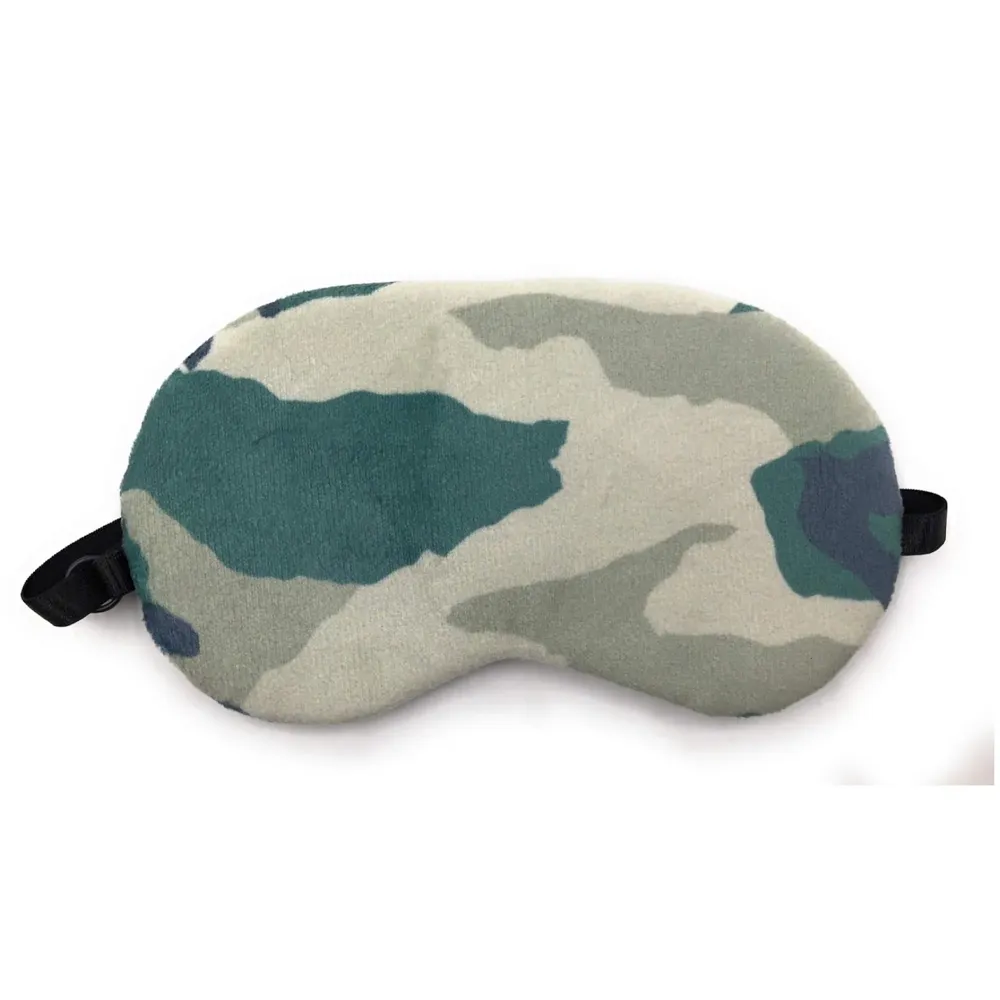 Camouflage Eye Shade Blindfold Eyes Cover Sleeping Travel Rest Patch Blinder Relax, Complete Design, snooze, slumber, hibernate ~With Adjustable Size Strap