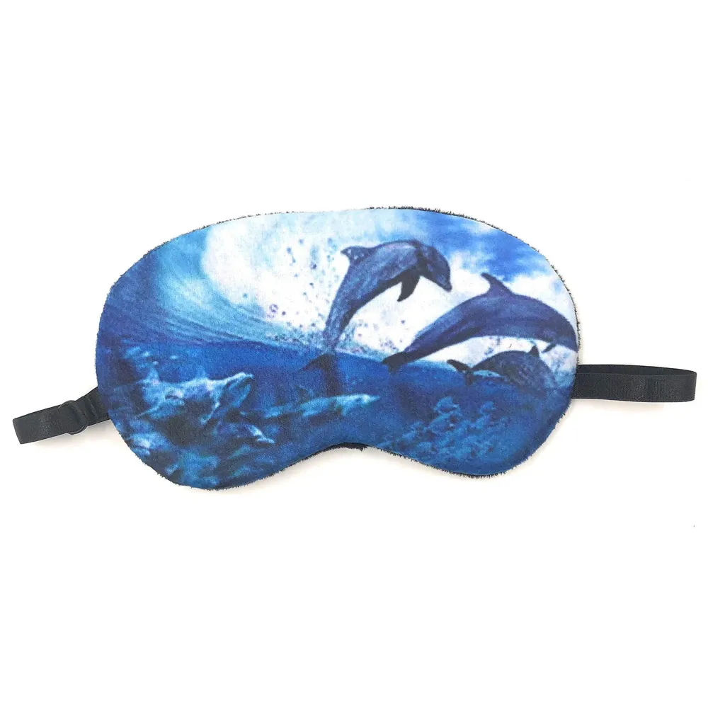 DolphinEye Shade Blindfold Eyes Cover Sleeping Travel Rest Patch Blinder Relax, Complete black-out Design, snooze, slumber, hibernate ~ Super Soft & Comfortable For Proper Sleep - 3